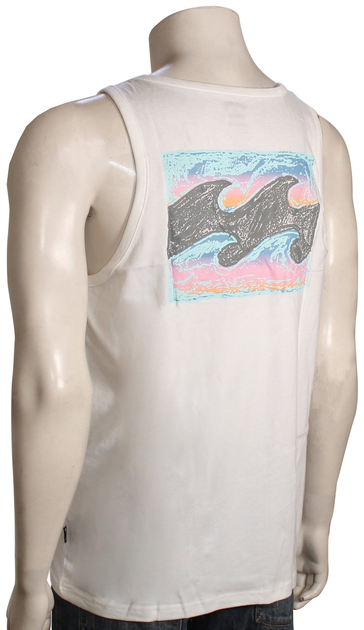 Billabong Crayon Wave Tank - Off White – back view