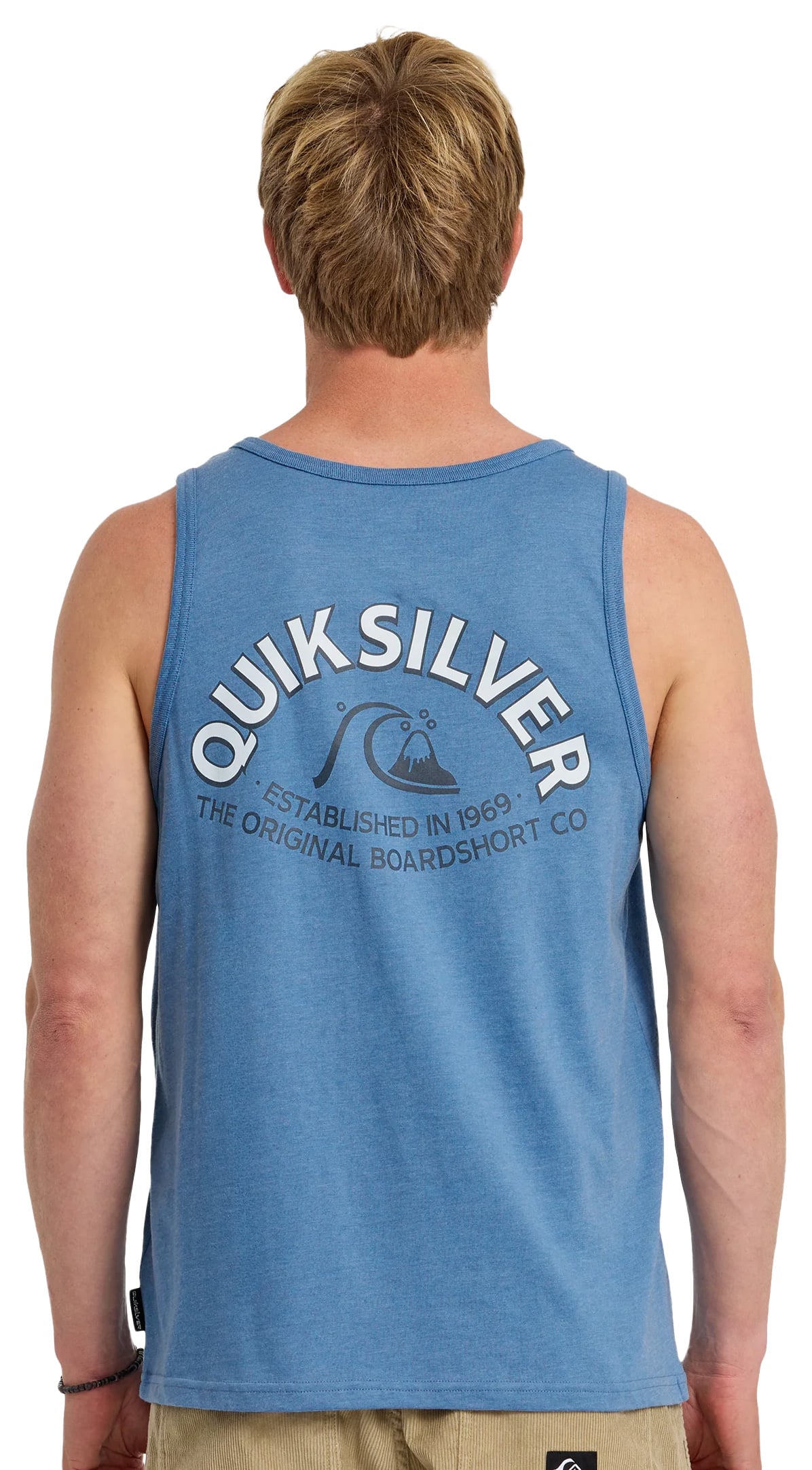 Quiksilver Bubble Arch Men's Tank - Riviera Heather – back view