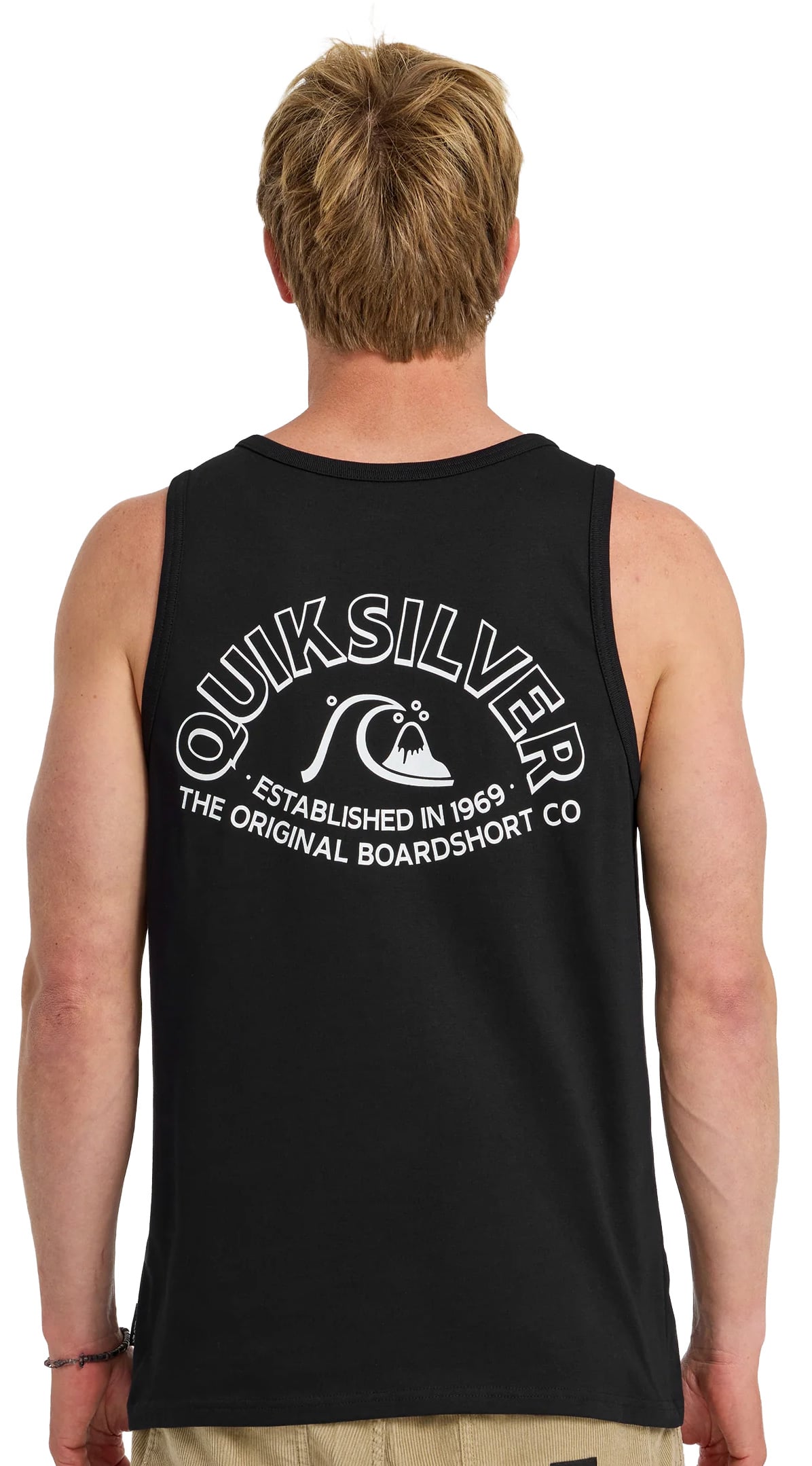 Quiksilver Bubble Arch Men's Tank - Black – back view
