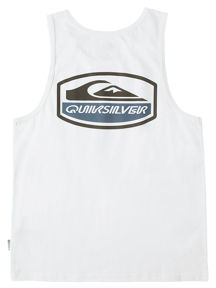 Quiksilver Shapers Crest Men's Tank Top - White – back view