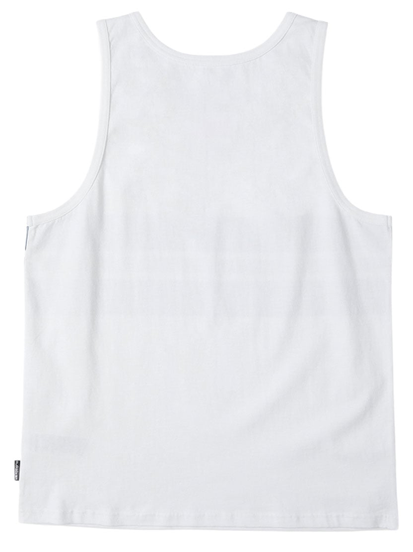 Quiksilver Original Stripe Men's Tank Top - White – back view