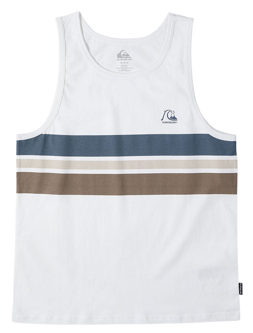 Quiksilver Original Stripe Men's Tank Top - White