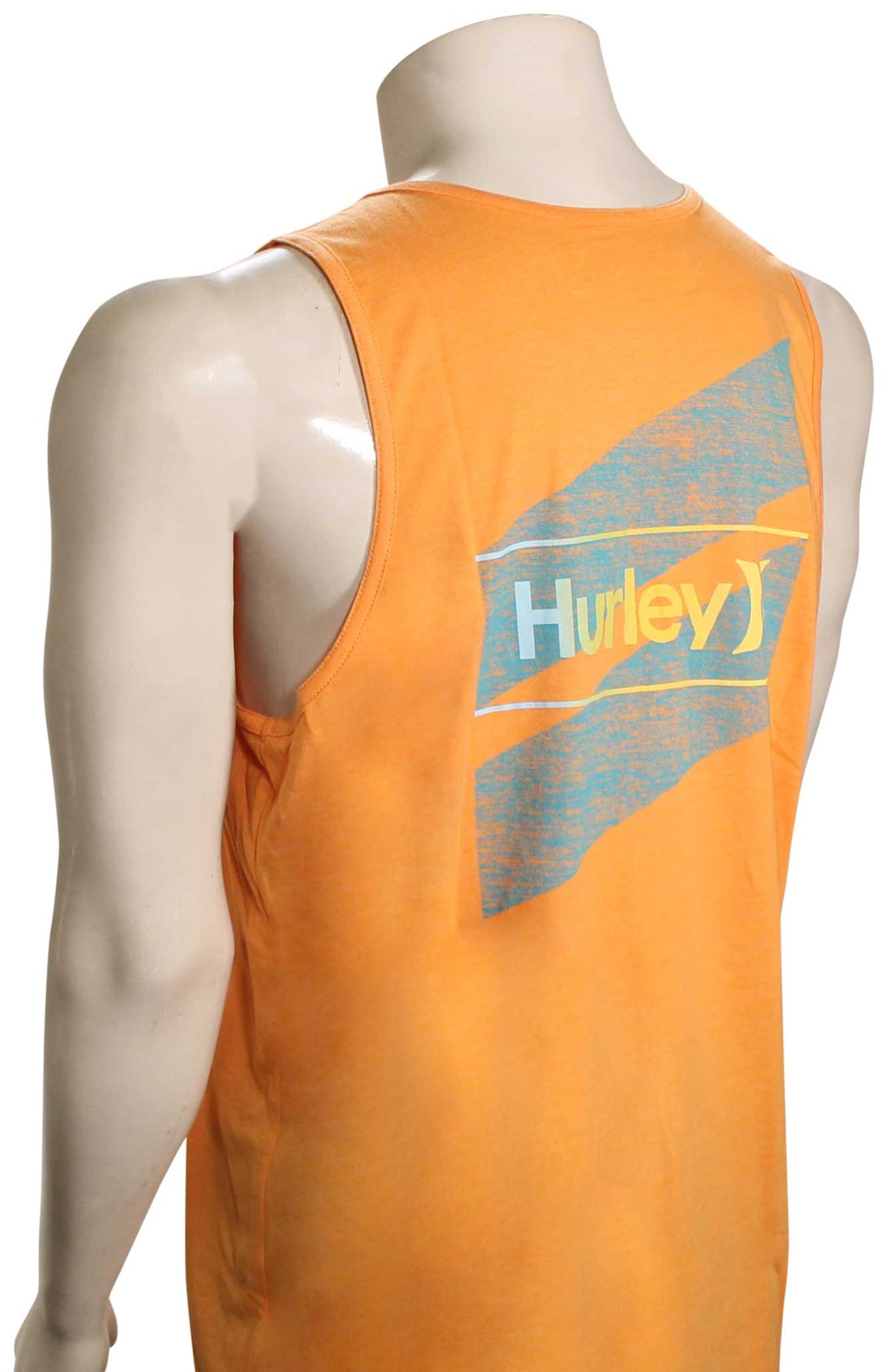 Hurley One and Only Slashed Tank - Nectarine – back view