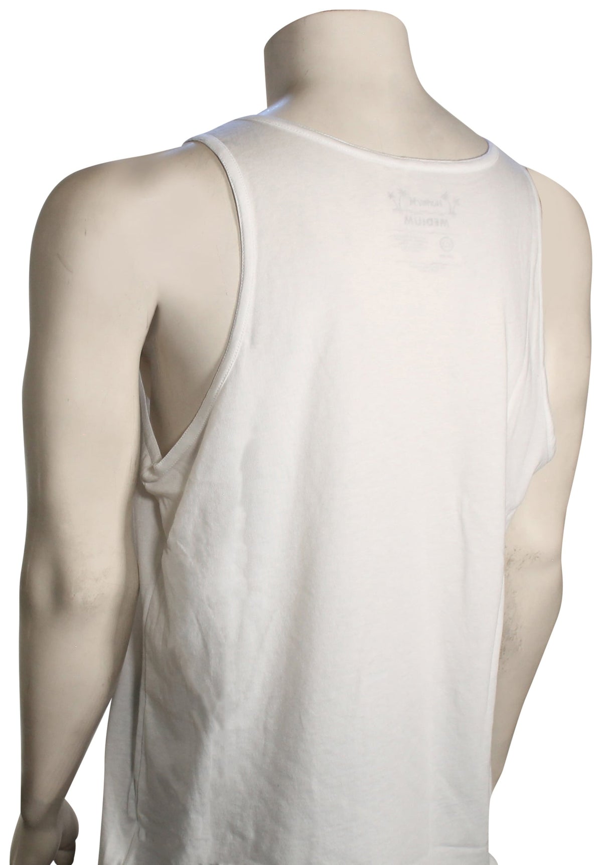 Hurley Palm World Tank - White – back view