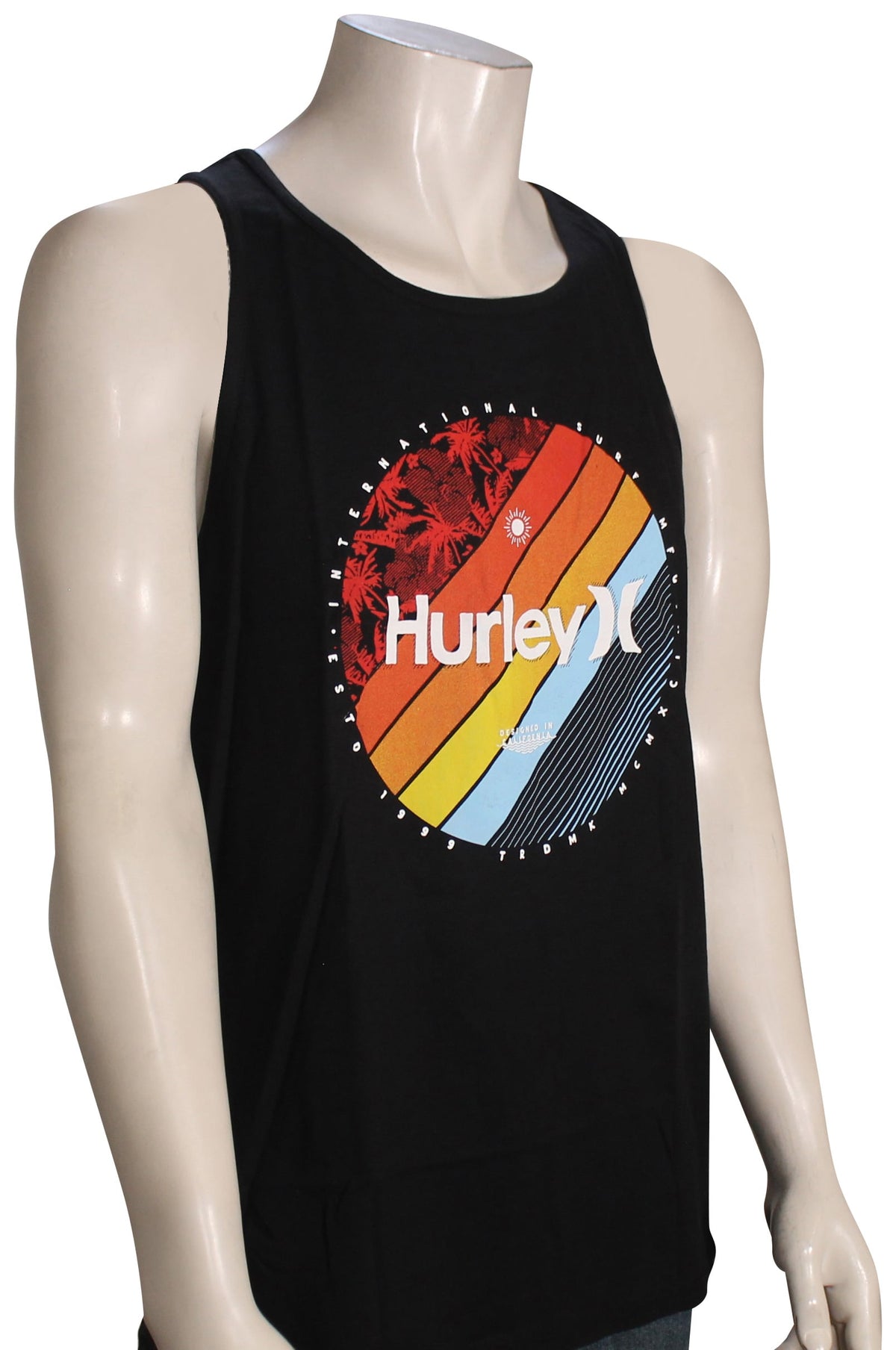 Hurley Linier Palm Tank - Black