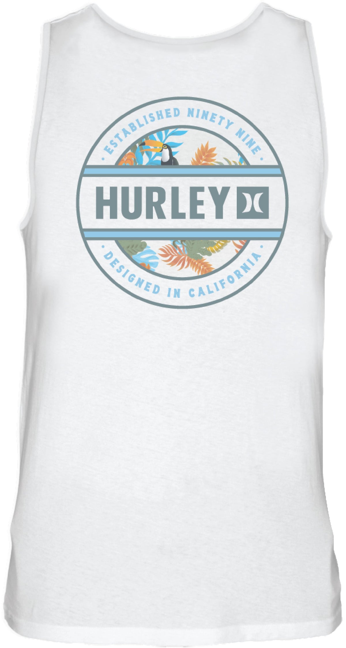 Hurley Filler Men's Tank - White – back view