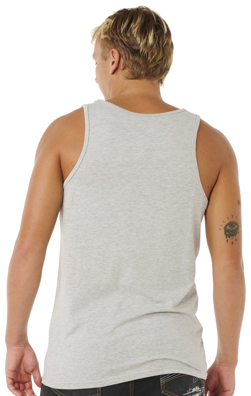 Rip Curl Medina Inner Visions Men's Tank - Grey Marle – back view