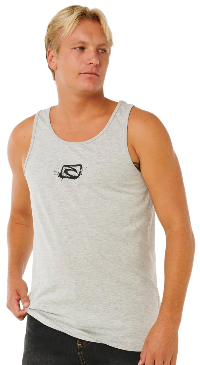 Rip Curl Medina Inner Visions Men's Tank - Grey Marle – alternate view 1