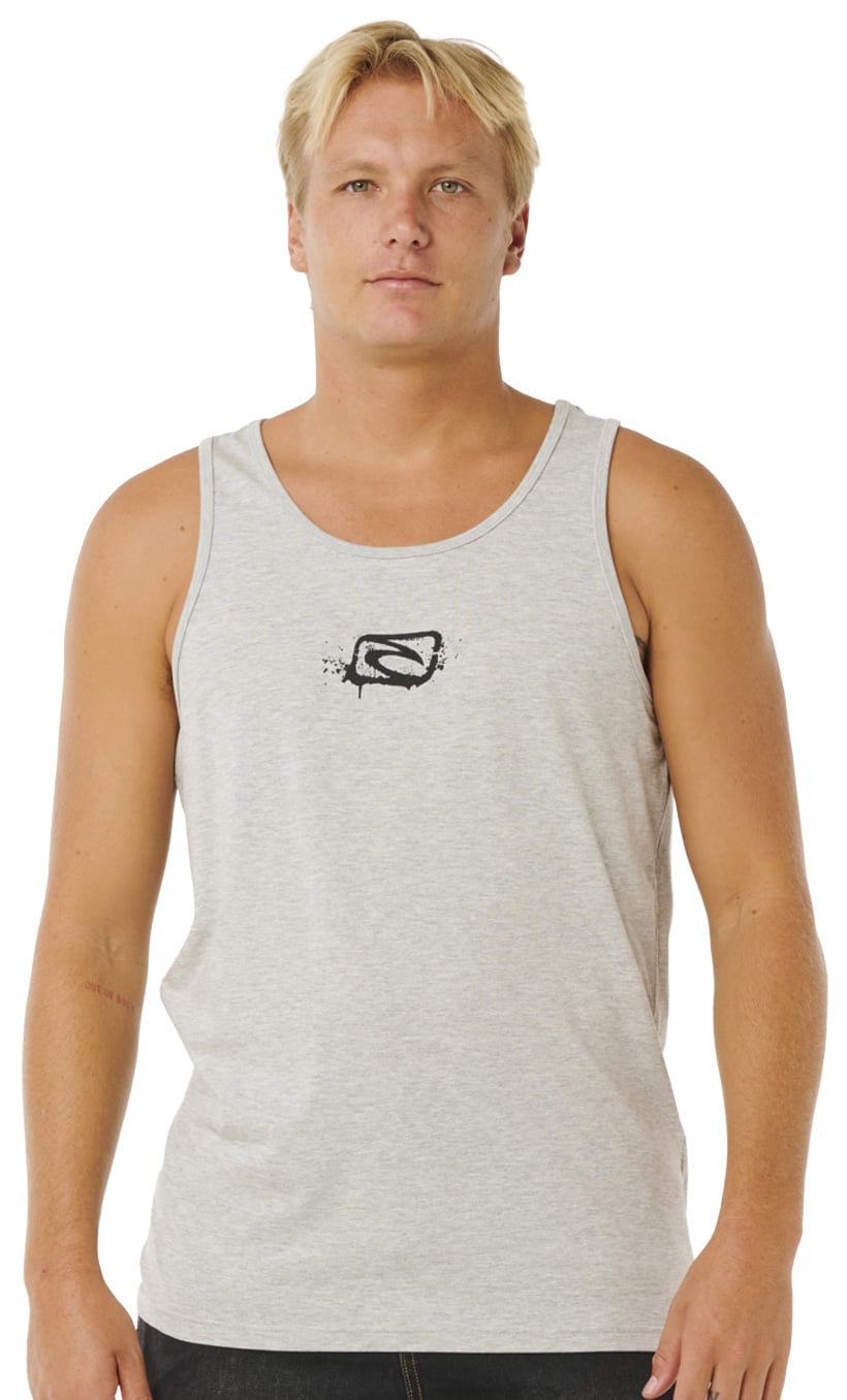 Rip Curl Medina Inner Visions Men's Tank - Grey Marle