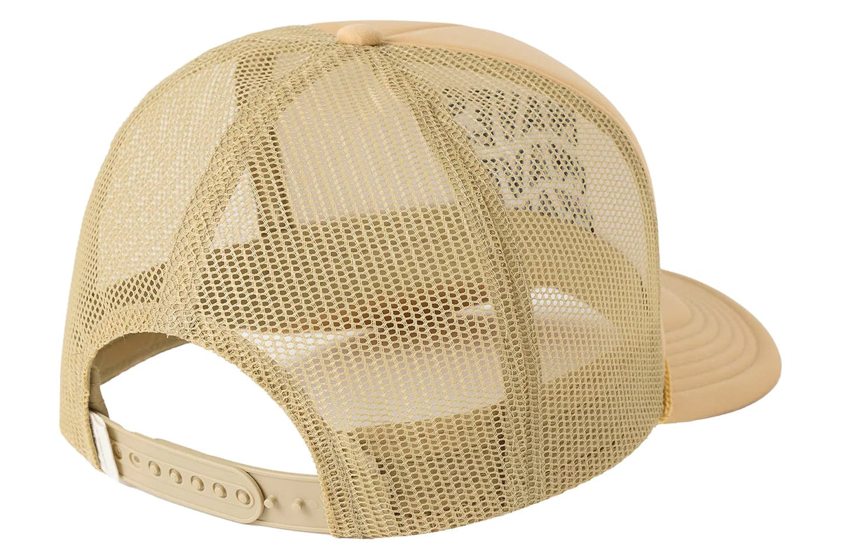 O'Neill Arlie Patch Women's Trucker Hat - New Wheat – back view