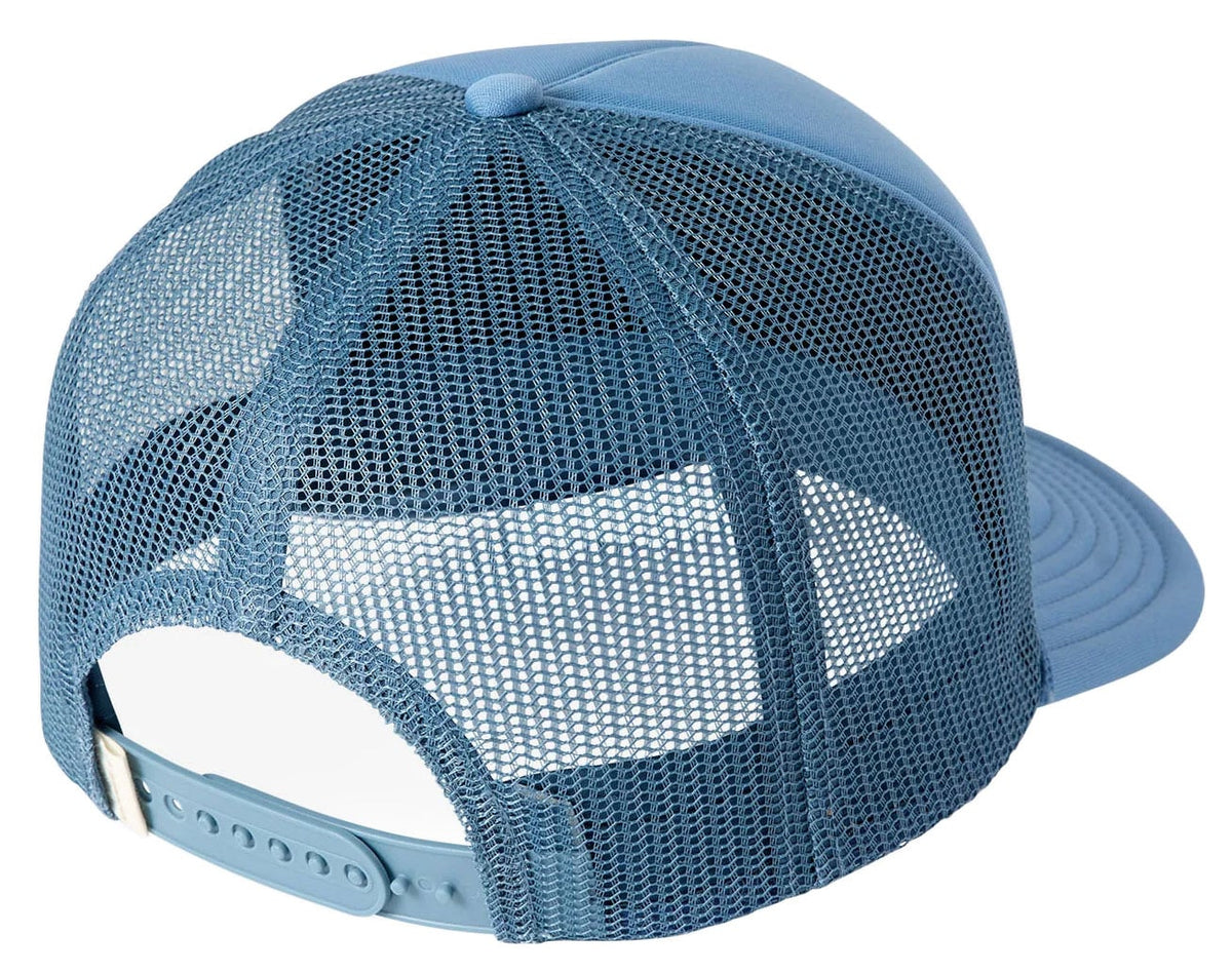 O'Neill Women’s Hexa Patch Trucker Hat - High Crown Snapback Cap, Captain's Blue – back view
