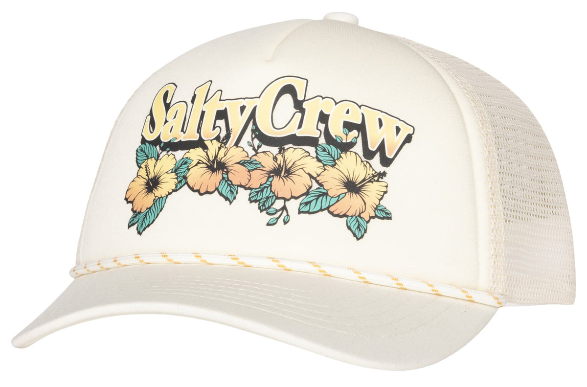 Salty Crew Pitstop Women's Trucker Hat - Off White