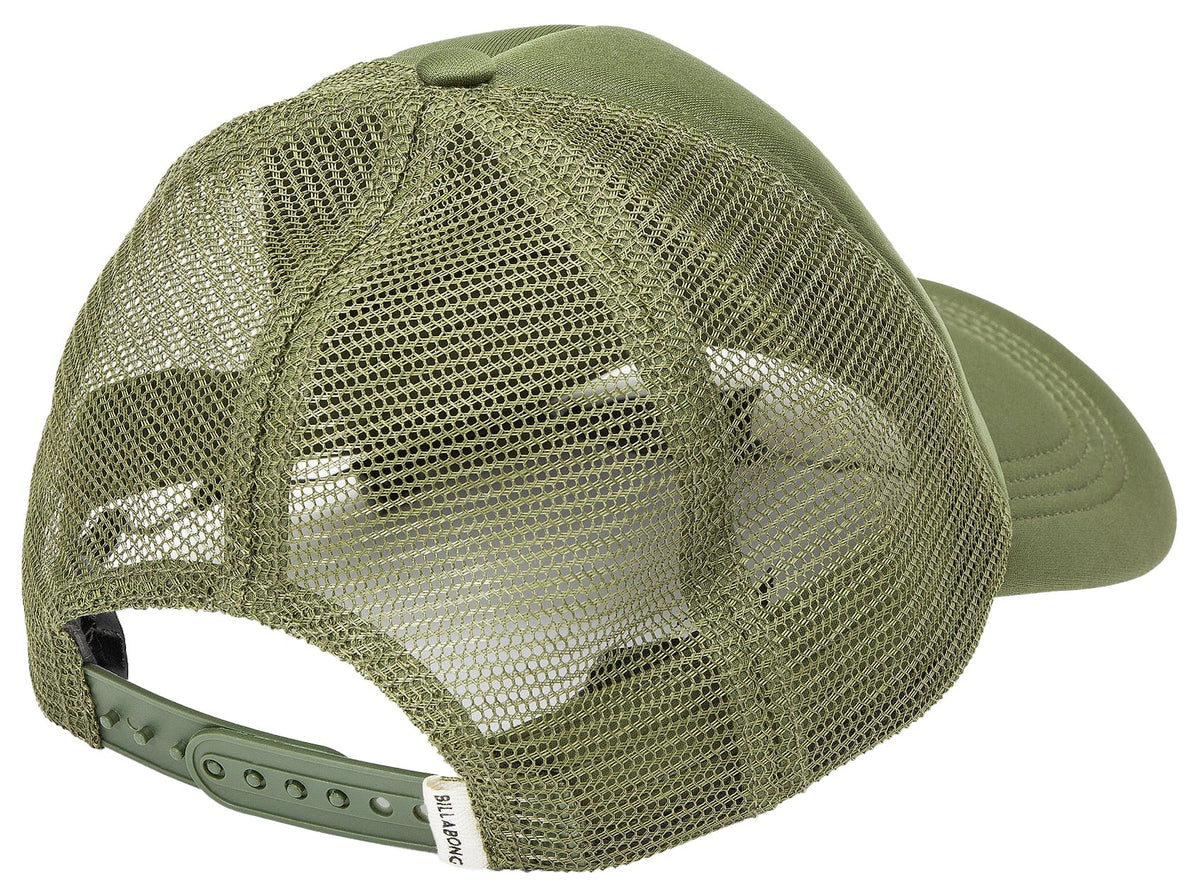 Billabong Across Waves Women's Trucker Hat - Luv Army – back view