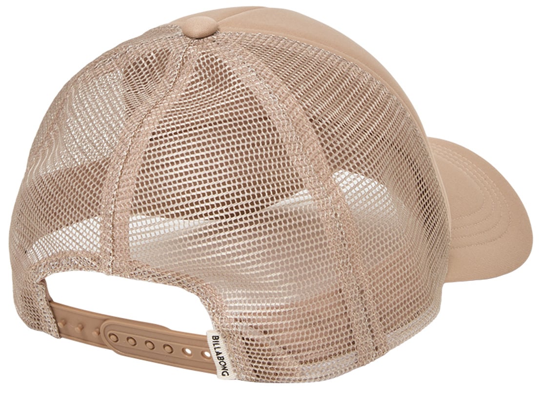 Billabong Across Waves Women's Trucker Hat - Oatmeal – back view
