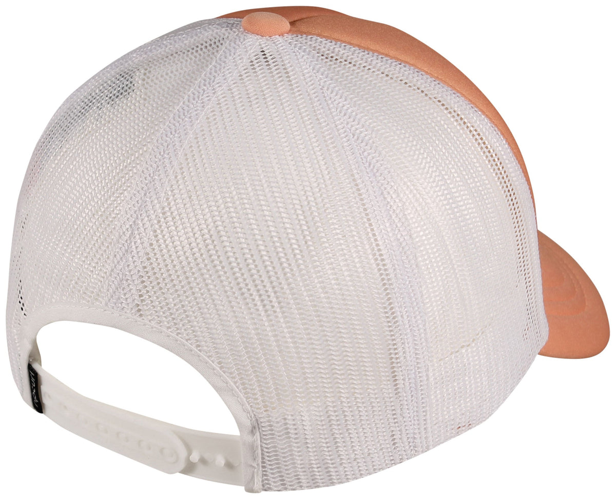 Rip Curl Golden Hour Women's Trucker Hat - Peach Hawaii – back view