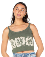 Roxy Flower Block Wanderer Tank - Four Leaf Clover Flower Block