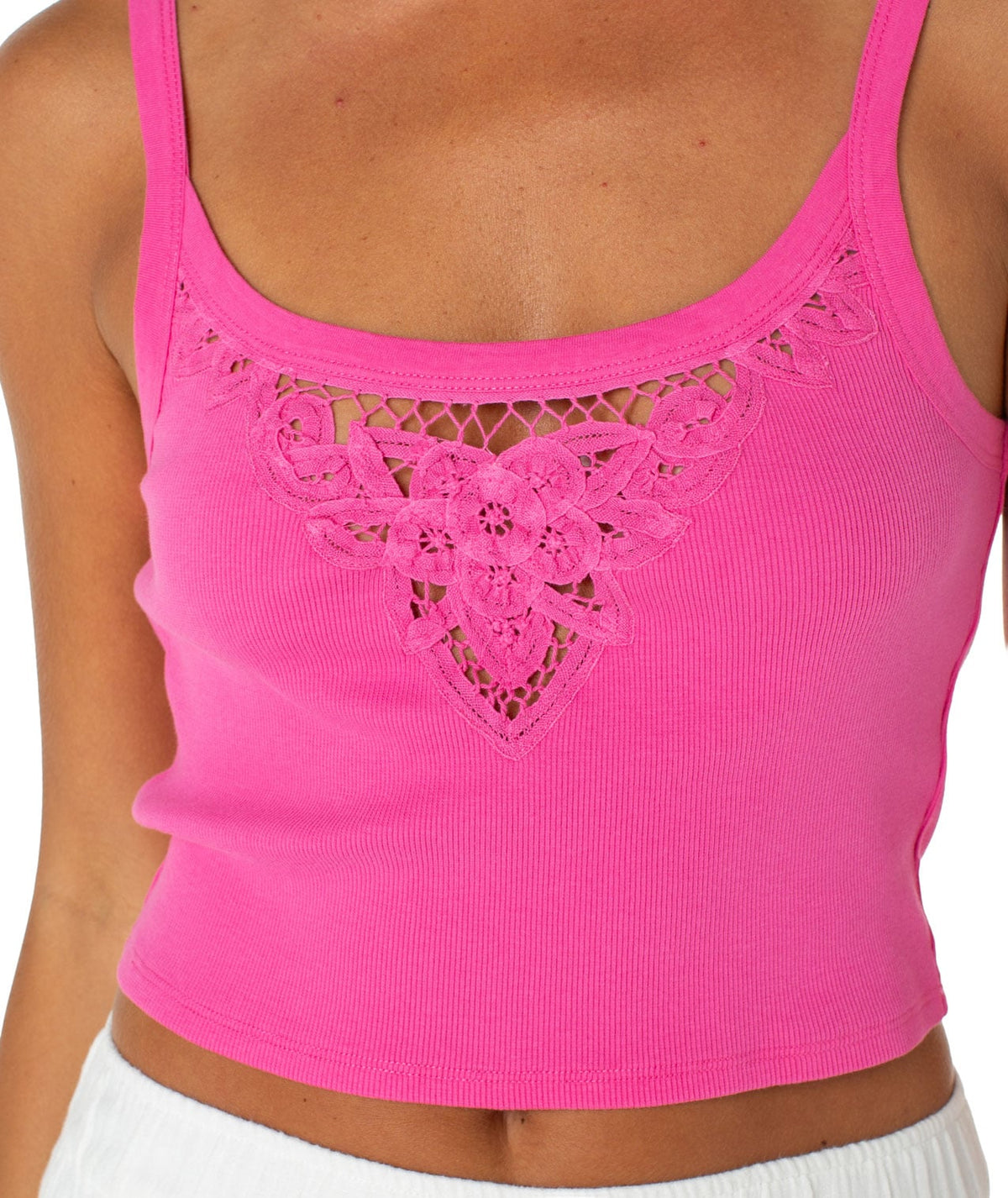 Roxy Wanderlust Women's Tank - Shocking Pink Solid – alternate view 1