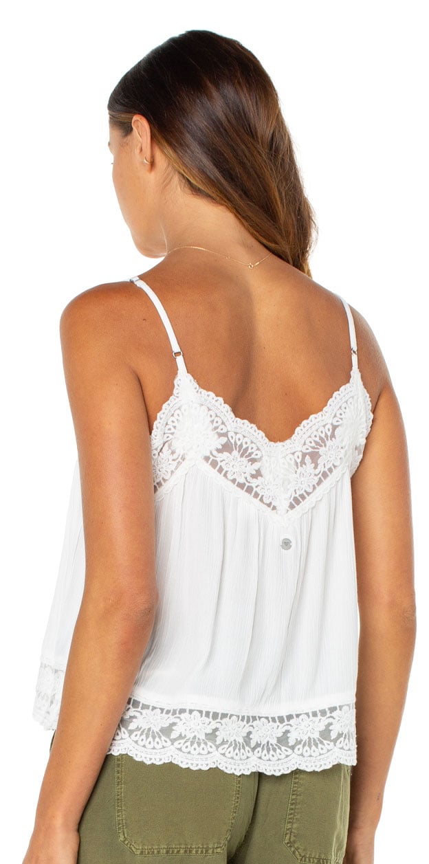 Roxy Shadow Side Women's Tank - Cloud Dancer Solid – back view