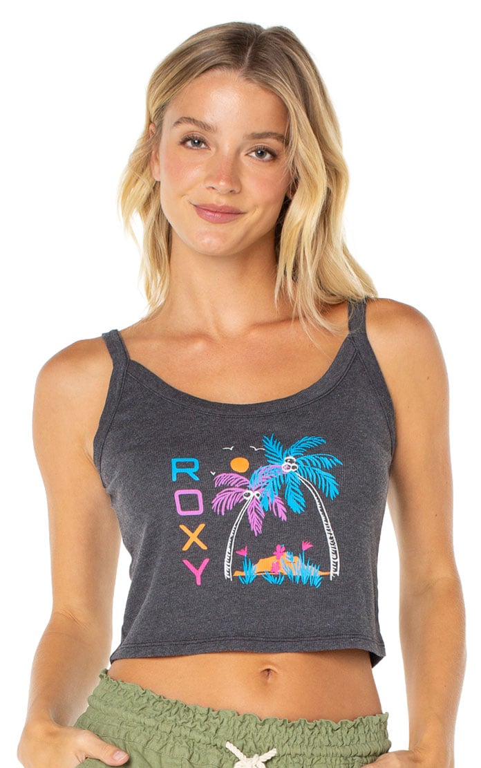 Roxy On The Beach Wanderer Women's Tank - Phantom On The Beach