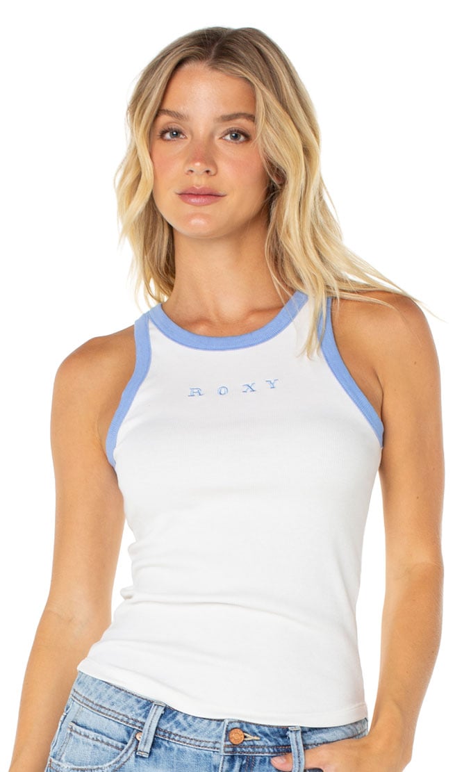 Roxy Boardwalk Women's Tank - Cloud Dancer Streamer
