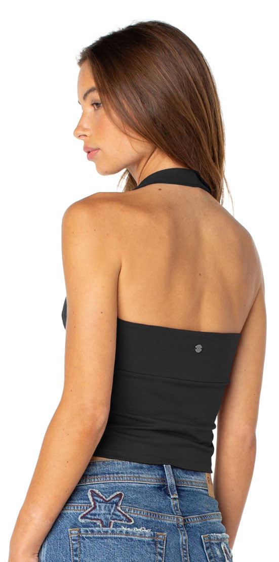 Roxy South Shore Women's Halter Tank - Phantom Solid – back view