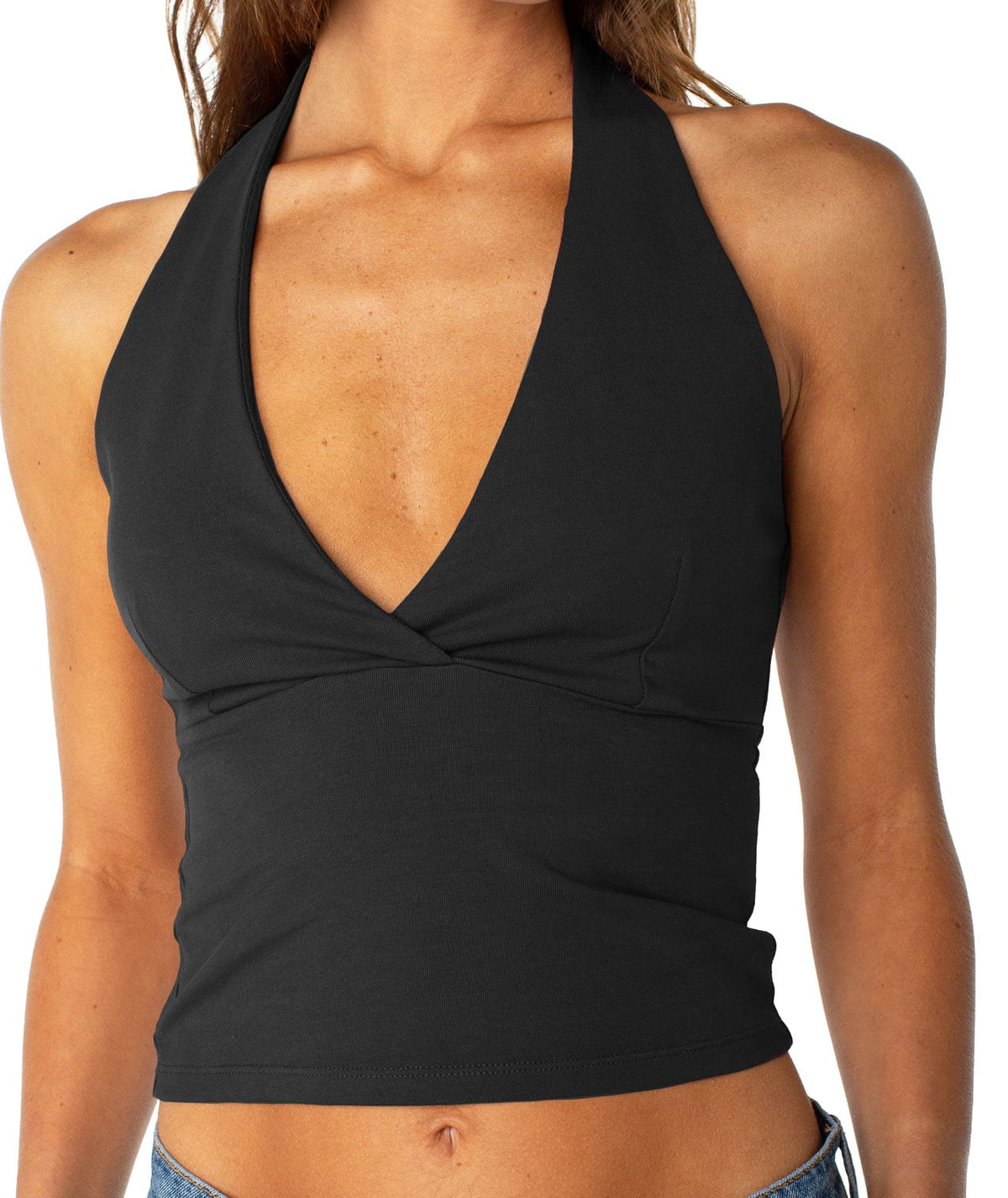 Roxy South Shore Women's Halter Tank - Phantom Solid – alternate view 1