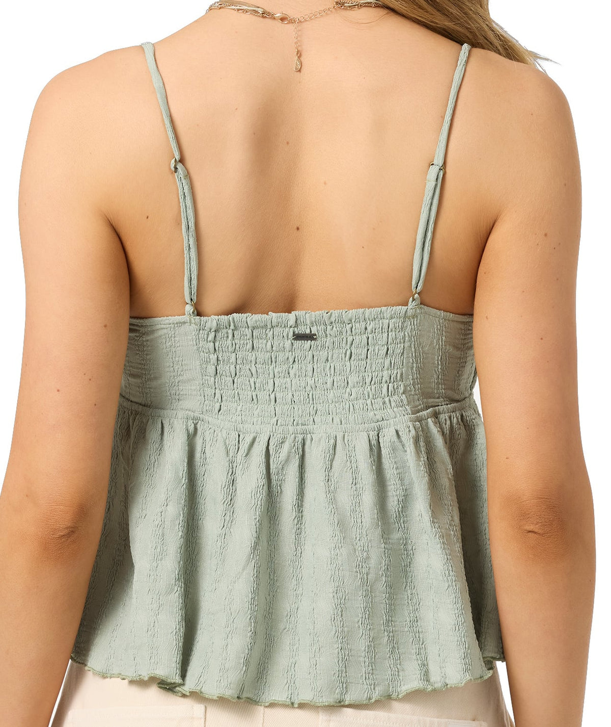 O'Neill Dellia Women's Tank - Desert Sage – back view