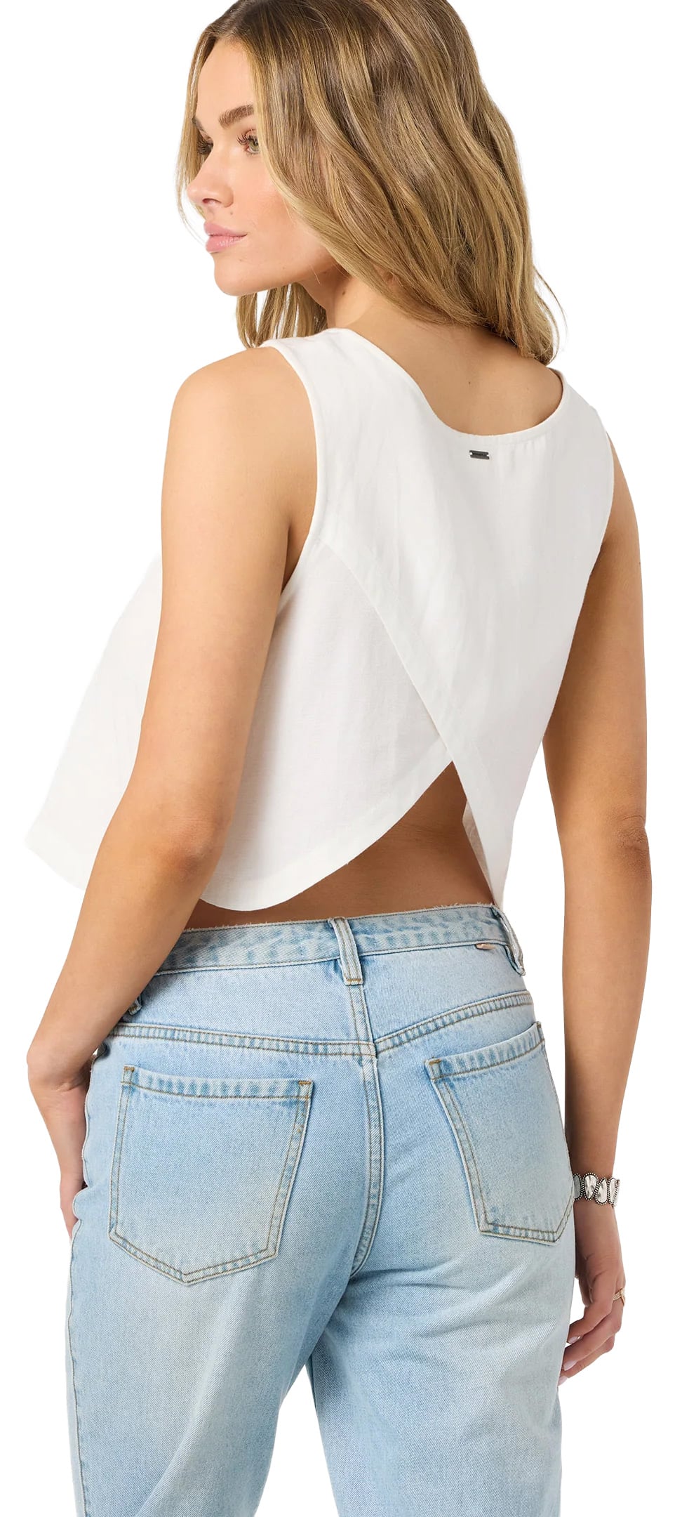 O'Neill Sanders Women's Tank - White – back view