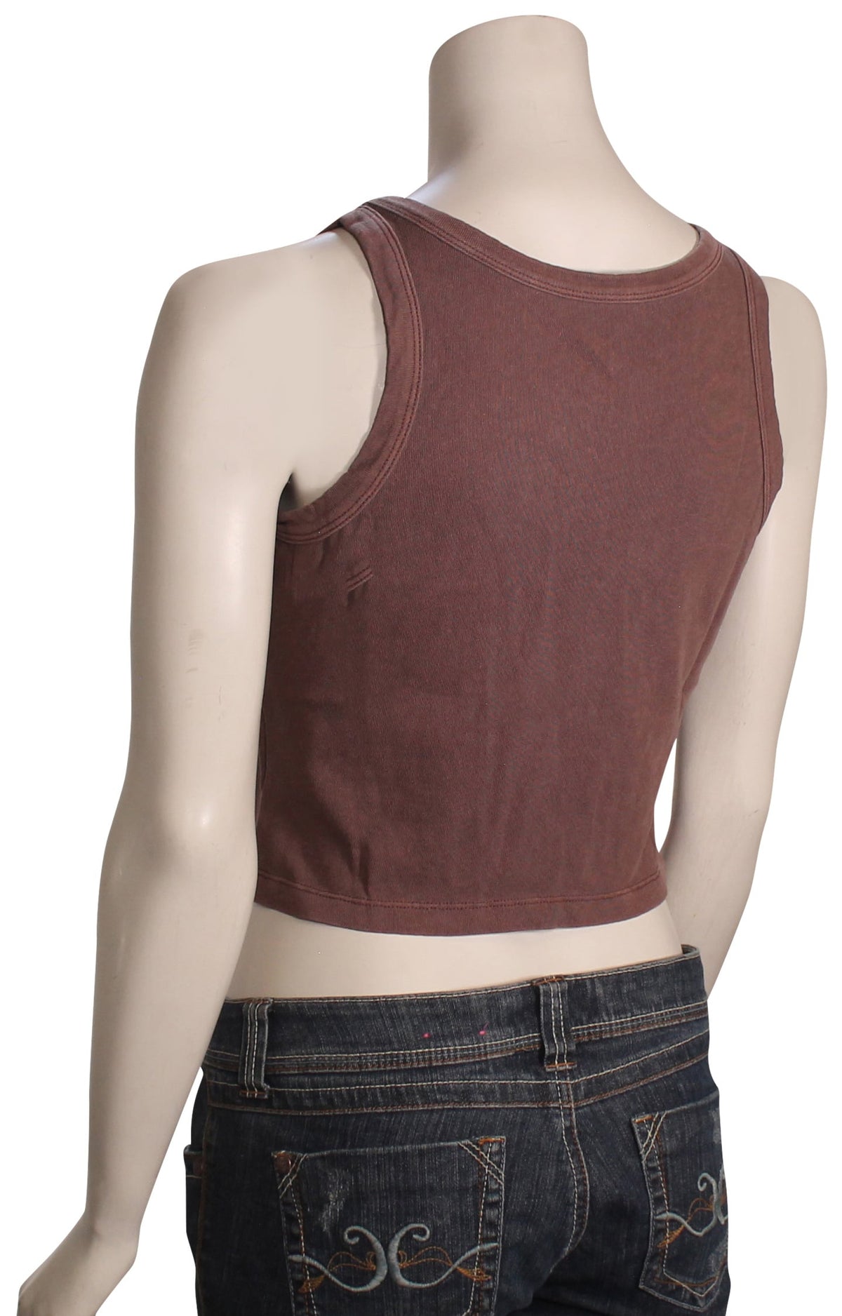 RVCA Flow Tank - Coffee Brown – back view