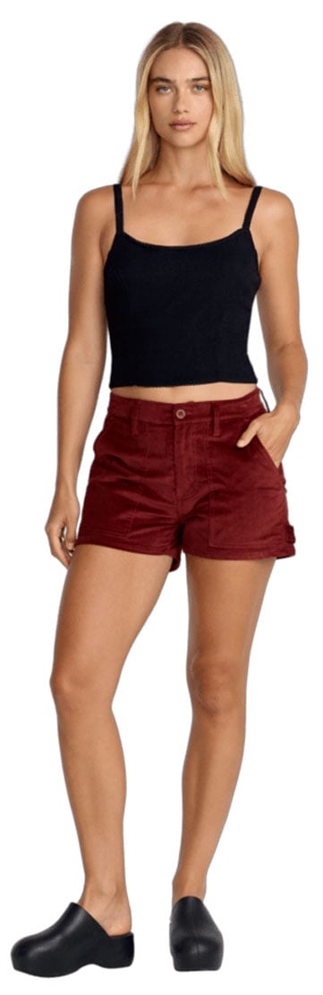 RVCA Women’s Madrid Tank - Spaghetti Strap Picot Trim Top, RVCA Black – alternate view 3