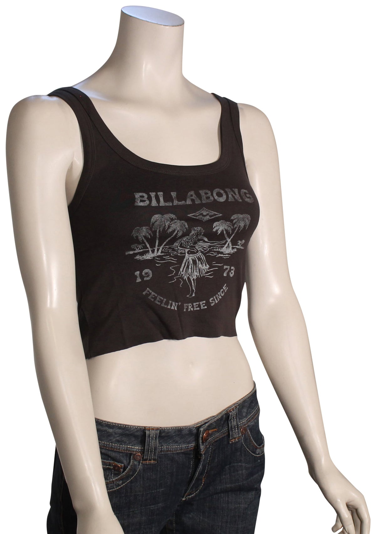 Billabong Hibiscus Paradise Women's Tank - Off Black