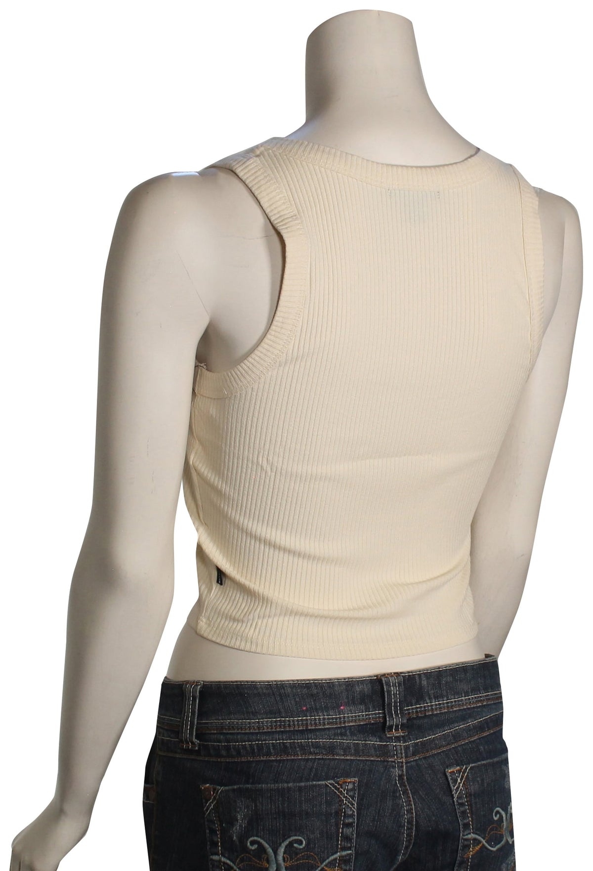 Billabong Rerun Knit Women's Tank - Original White Cap – back view