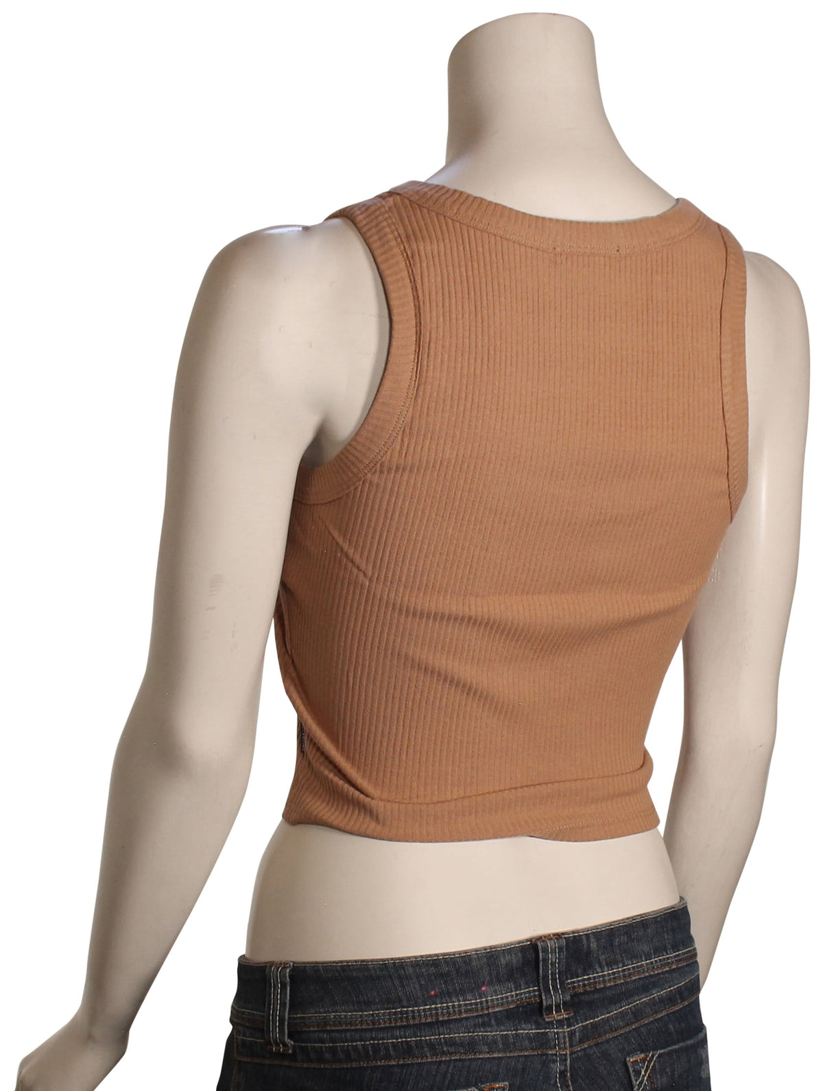 Billabong Rerun Knit Women's Tank - Rose Brown – back view