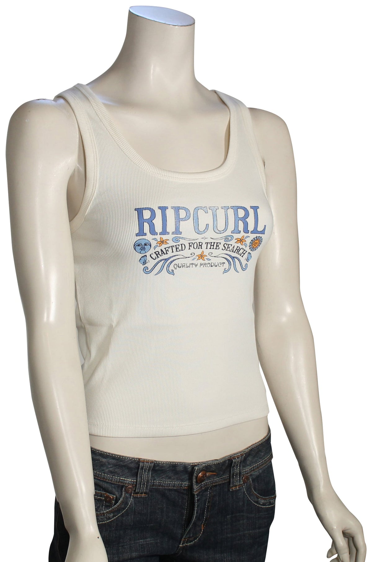 Rip Curl Luna Ribbed Tank - Bone