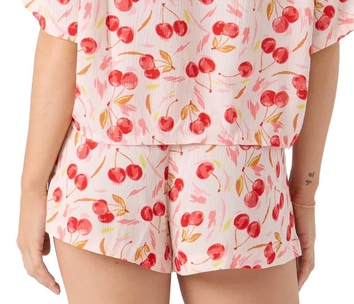 Roxy Cherry On Top Stoke Women's Shorts - Red / Cream – back view