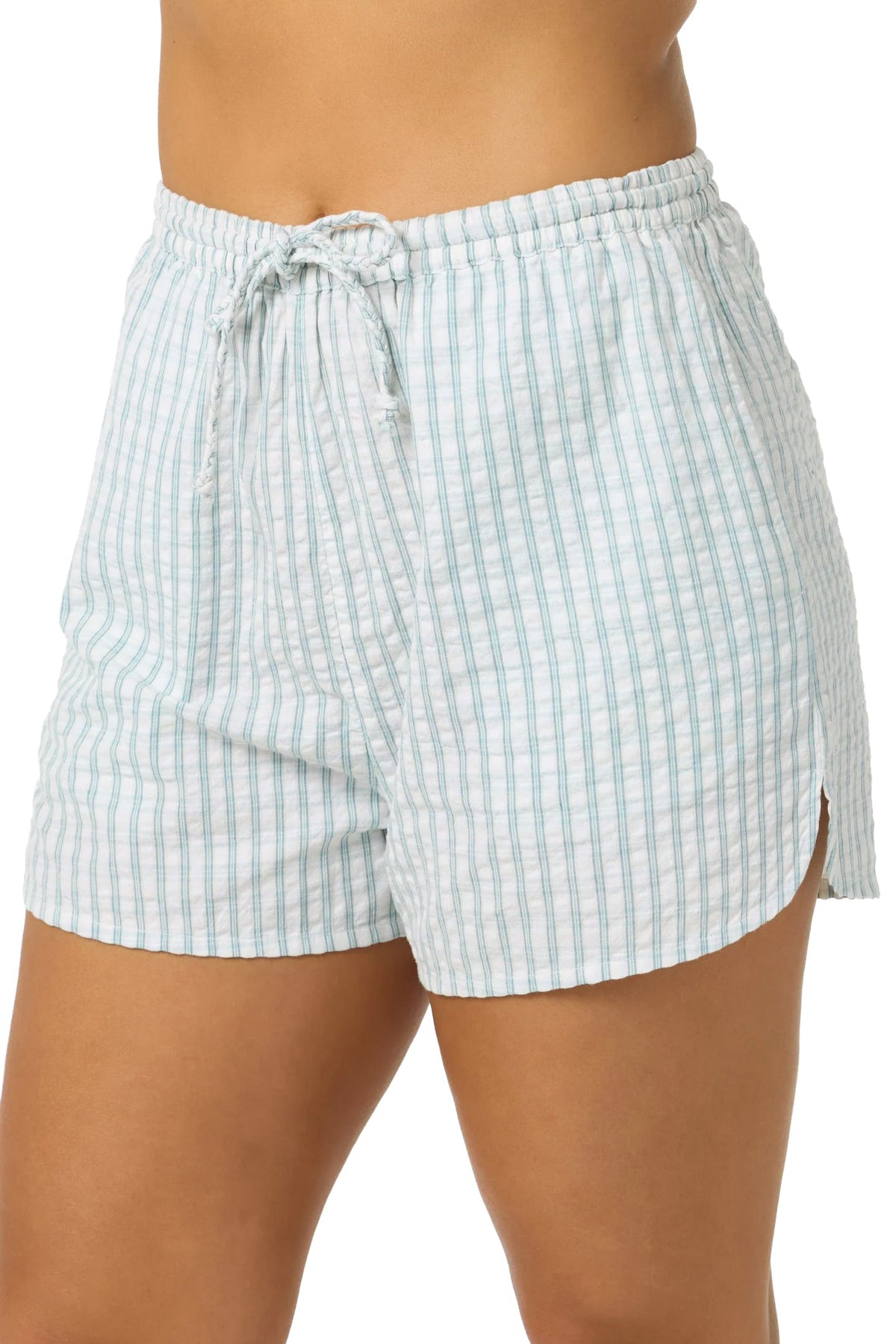 O'Neill Millie Seersucker Women's Beach Shorts - Winter White – alternate view 1