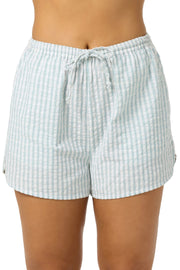 O'Neill Millie Seersucker Women's Beach Shorts - Winter White