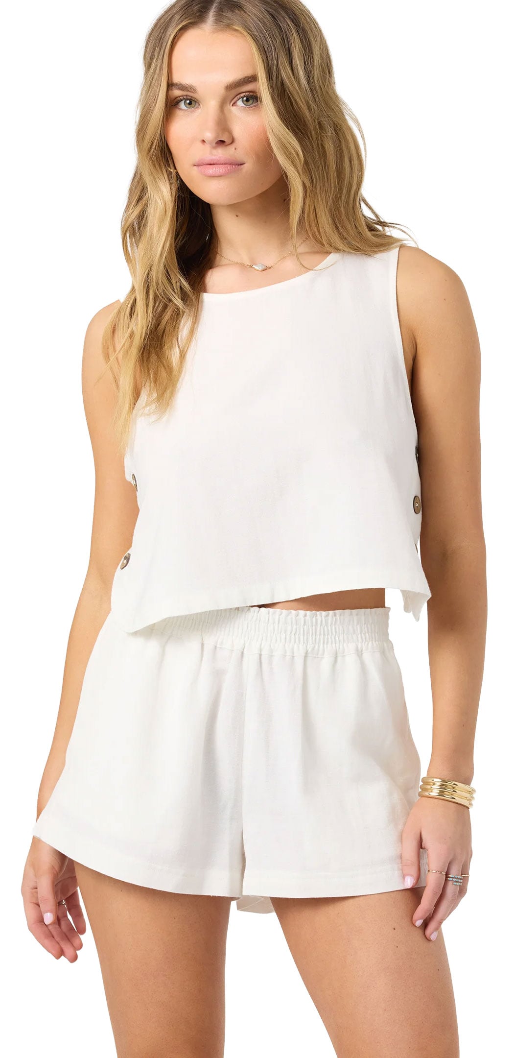 O'Neill Sanders Women's Beach Shorts - White – alternate view 1