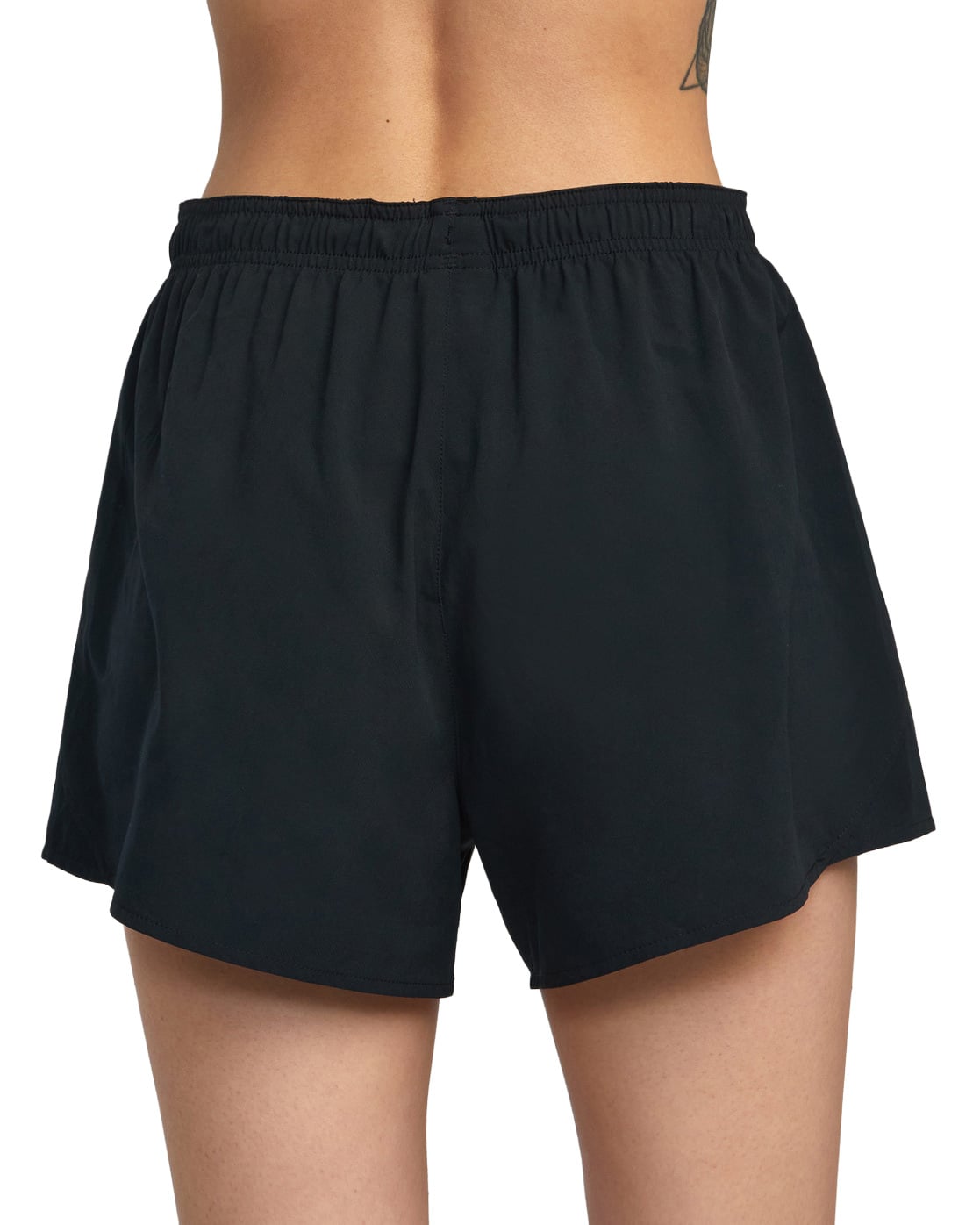 RVCA Essential Yogger 12" Women's Shorts - Black – back view