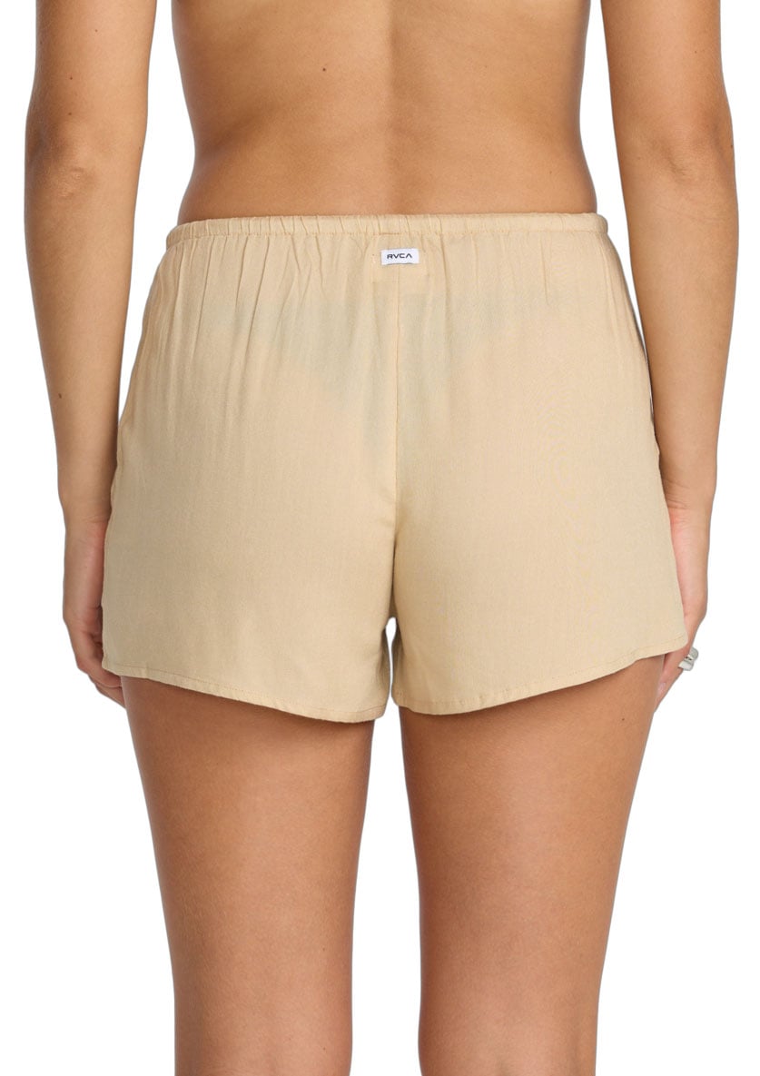 RVCA Zula 2.25" Women's Shorts - Light Tan – back view
