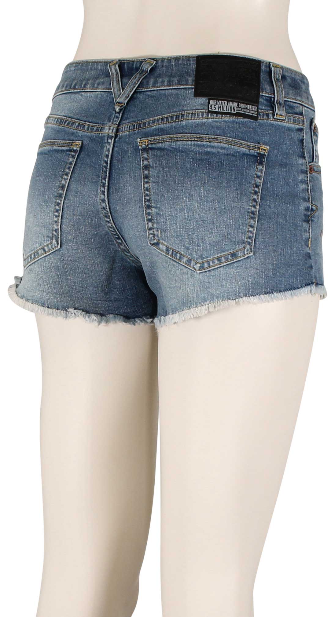 Volcom Stoney Stretch Denim Walk Shorts - Jasper Blue – back view