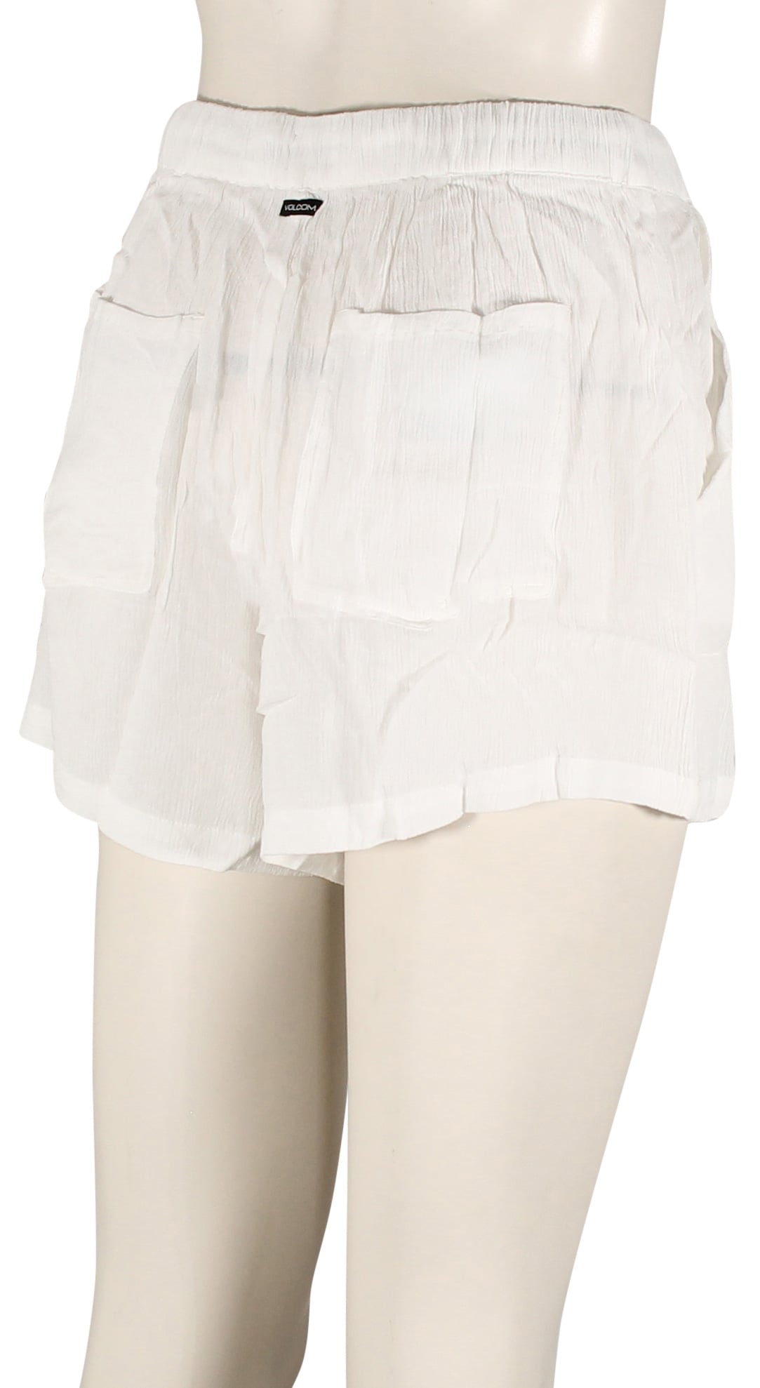 Volcom Stoneshine Women's Walk Shorts - Star White – back view