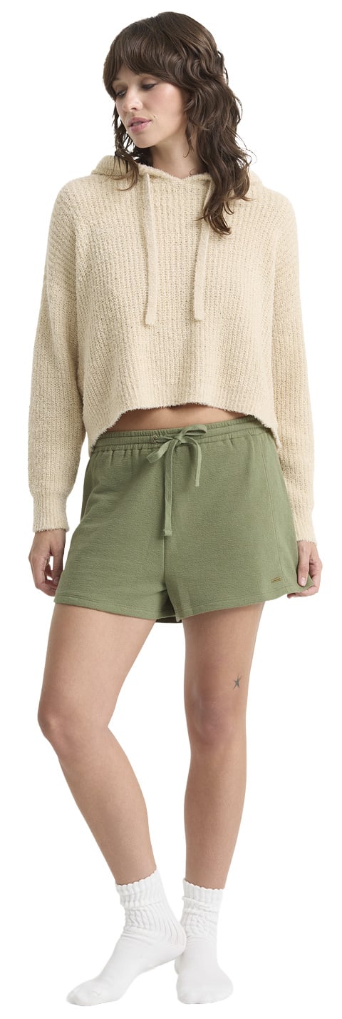 Volcom Lived In Fleece Women's Shorts - Moss Stone – alternate view 1