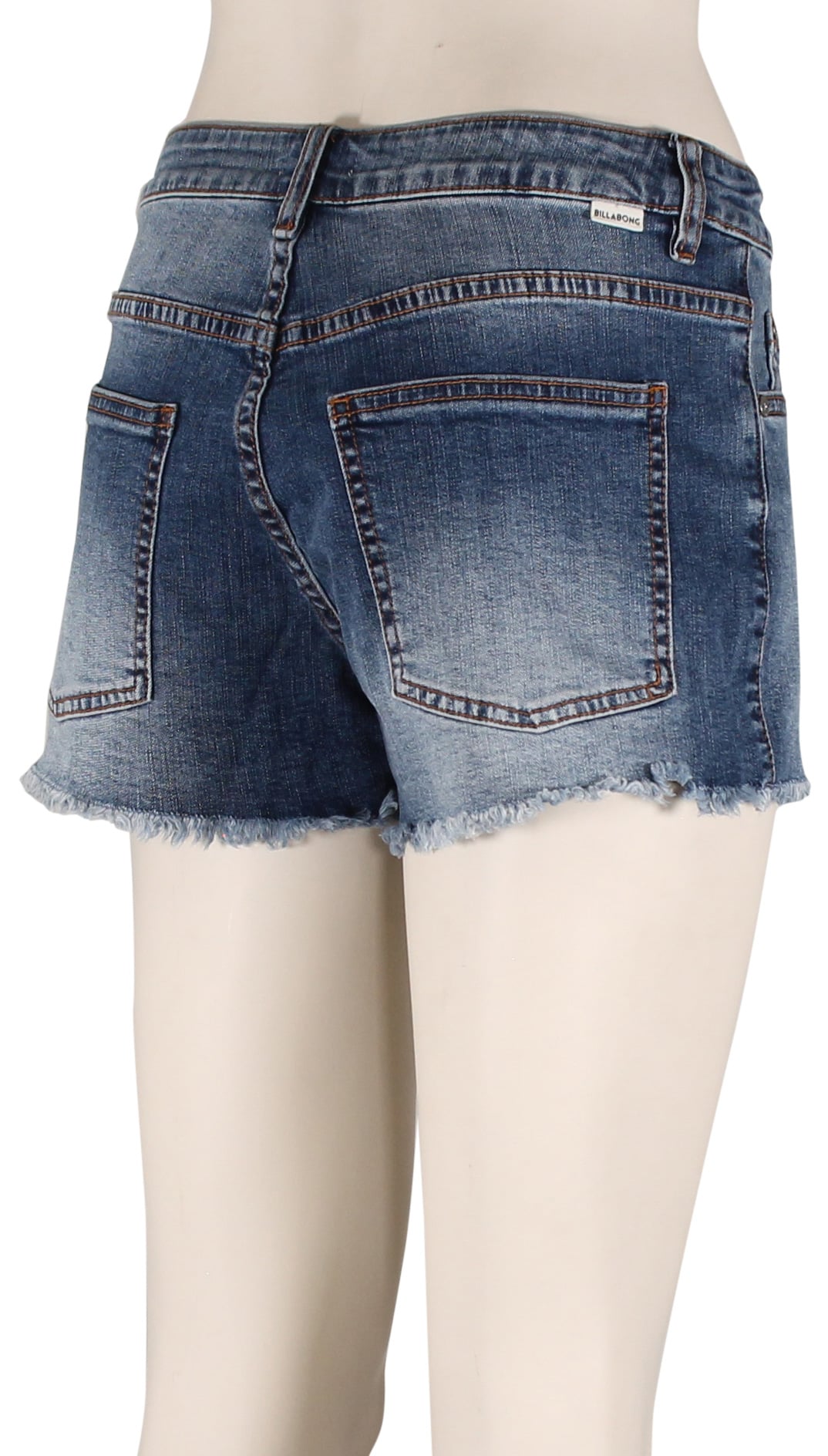 Billabong Drifter Denim Women's Walk Shorts - Medium Surf Spray – back view