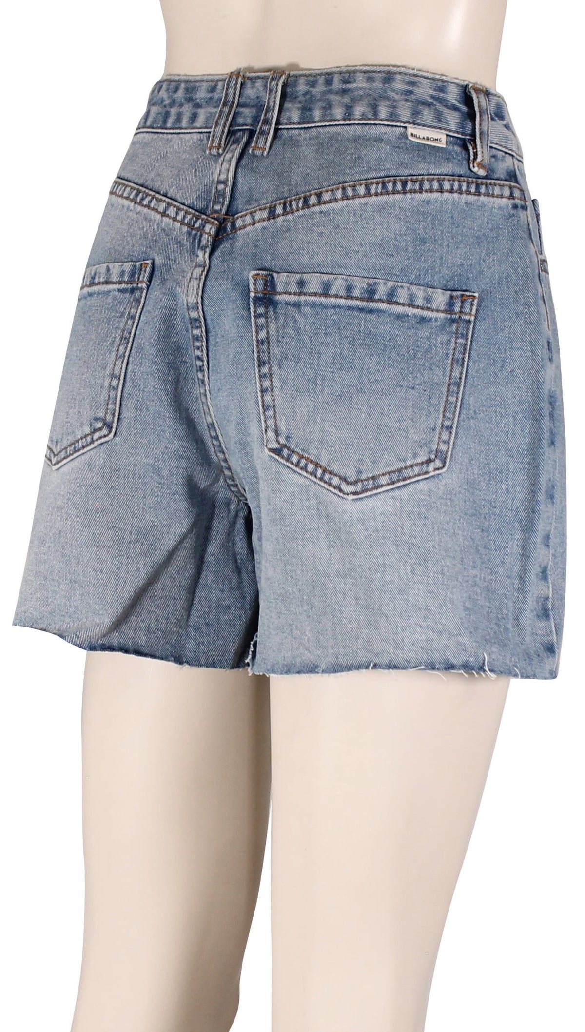 Billabong Riley Denim Women's Walk Shorts - Faded Indigo Denim – back view