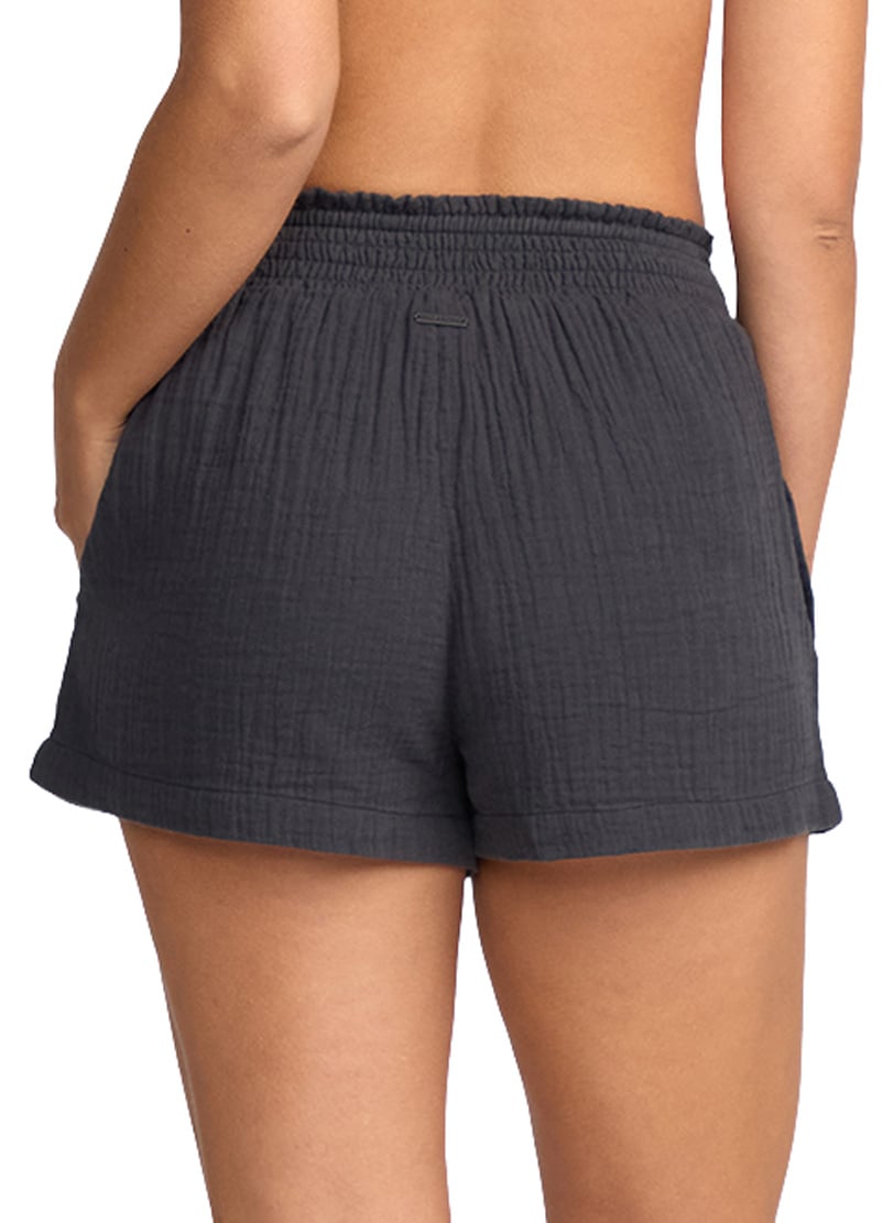 Billabong In The Waves Women's Walk Shorts - Black Sand – back view