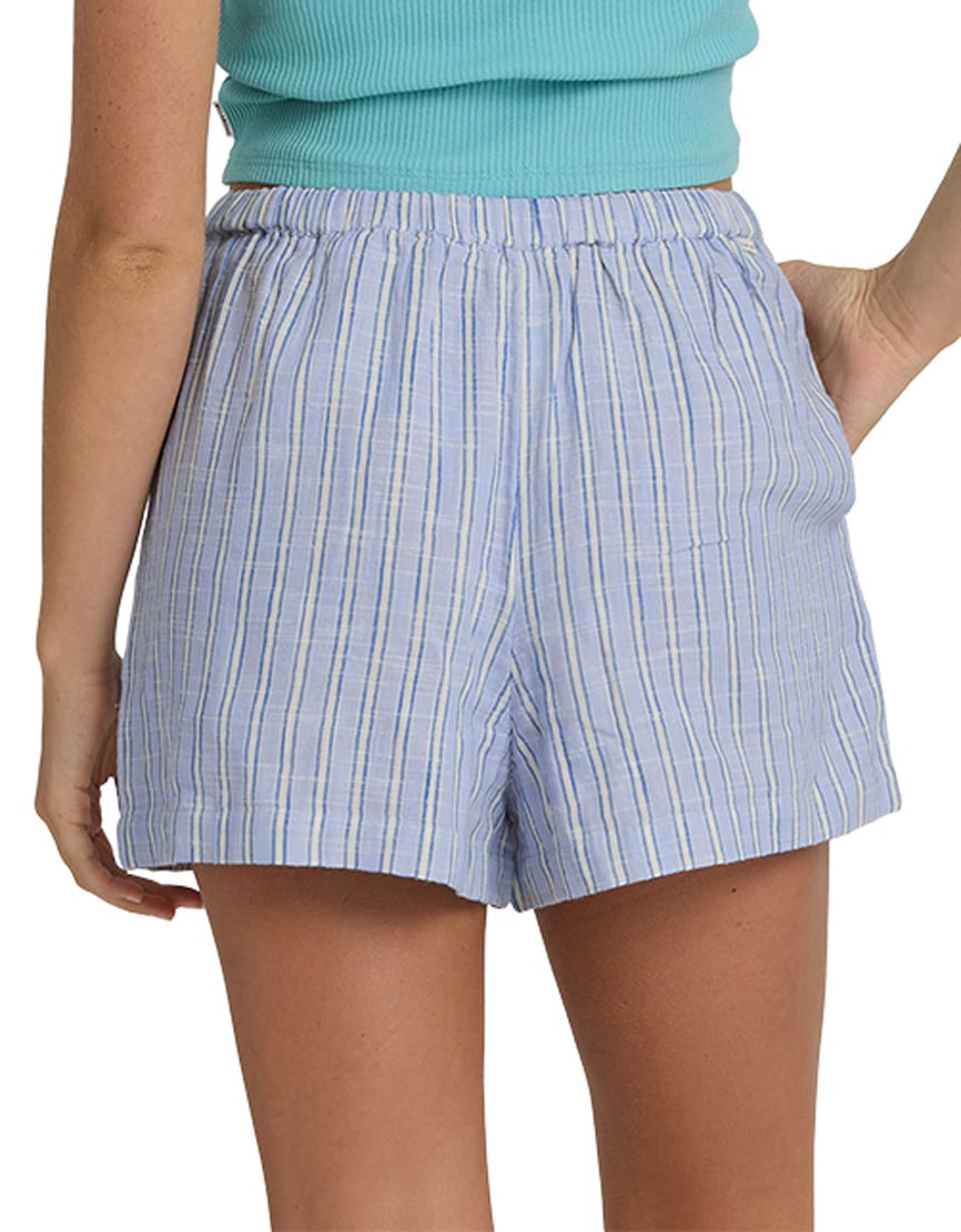 Billabong Wanderer Printed Women's Walk Shorts - Twilight Blue – back view