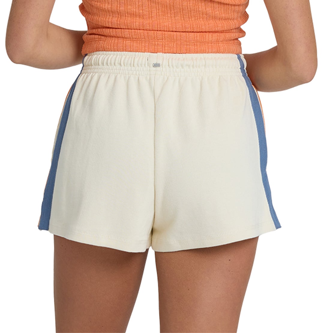 Billabong Classic Feels Women's Fleece Shorts - White Cap – back view