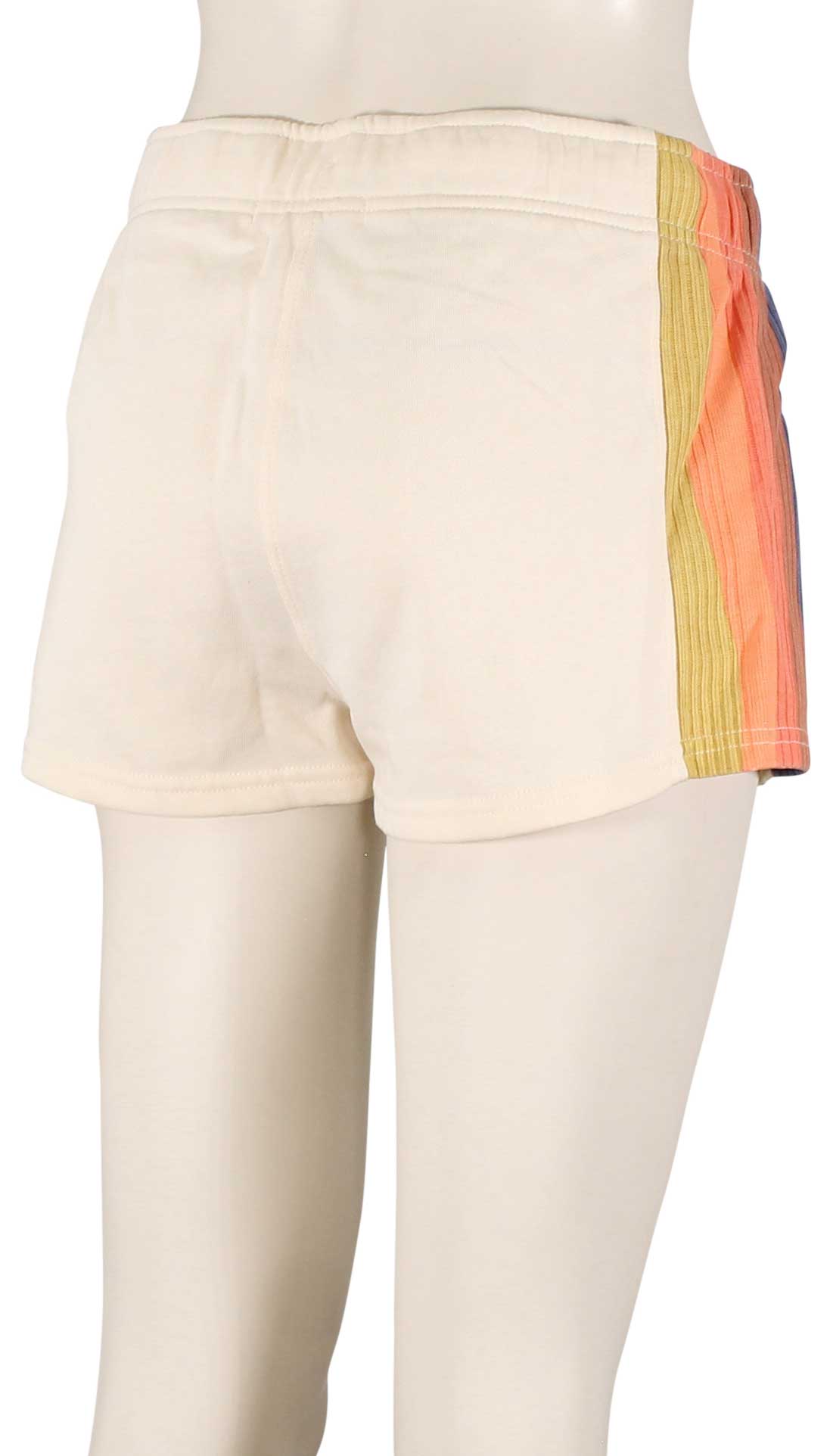 Rip Curl Melting Waves Fleece Shorts - Off White – back view