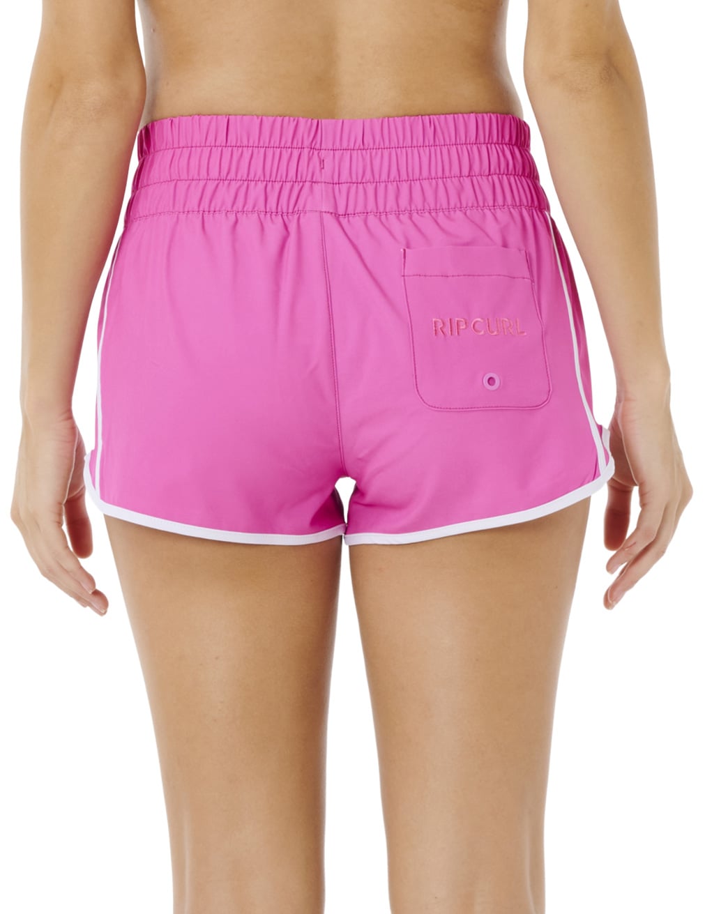 Rip Curl High Waist Retro 3" Volley Shorts - Super Pink – back view